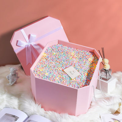 Cuadrado Novedad cinta de cumpleaños caja de regalo de embalaje caja de papel regalo para el tamaño del logotipo personalizado