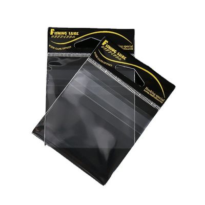 Carpeta de encabezado transparente de celulosa autoadhesiva de embalaje OPP para anzuelos de pesca