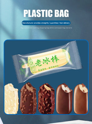 Embalaje transparente de helados con color personalizable y certificado LFGB