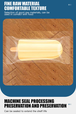 Embalaje transparente de helados con color personalizable y certificado LFGB