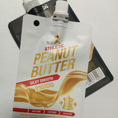 0.15MM espesor marrón Mylar 90g bolsa de aluminio para embalaje de puré de frutas