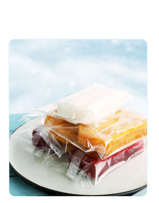Embalaje de hielo de plástico con sello térmico impreso a medida para helados helados transparentes