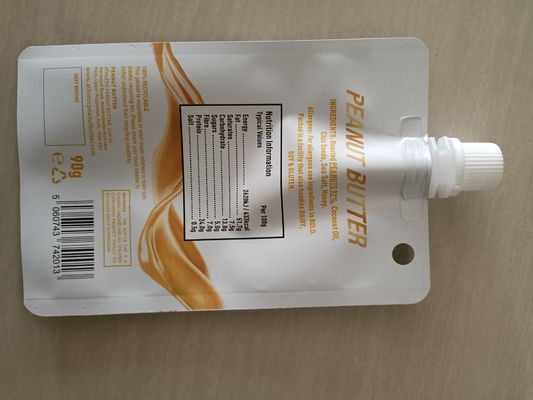 0.15MM espesor marrón Mylar 90g bolsa de aluminio para embalaje de puré de frutas
