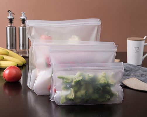 Bolsas de plástico transparentes con cierre de cremallera para alimentos para envases de botellas biodegradables a granel