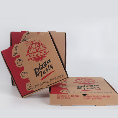 Cajas con ranuras 9 pulgadas corrugado papel desechable caja de almuerzo para hornear y llevar