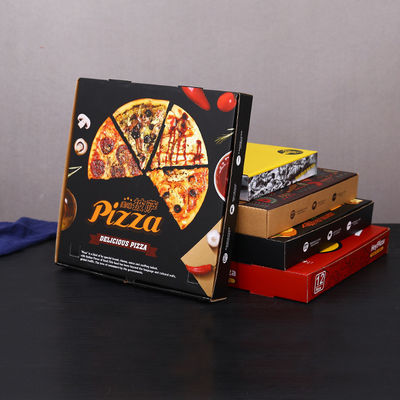 Cajas con ranuras 9 pulgadas corrugado papel desechable caja de almuerzo para hornear y llevar
