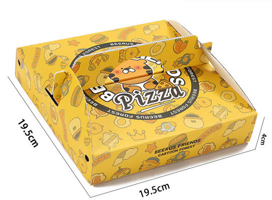 Material de pulpa de paja de pulpa paquete personalizado de comida rápida para perrito caliente pollo frito francés y pizza