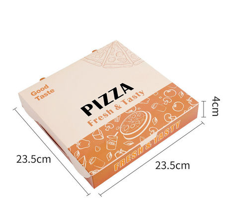Material de pulpa de paja de pulpa paquete personalizado de comida rápida para perrito caliente pollo frito francés y pizza