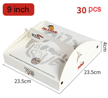 Material de pulpa de paja de pulpa paquete personalizado de comida rápida para perrito caliente pollo frito francés y pizza
