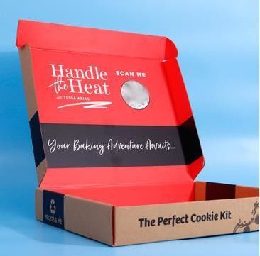 Caja ciega de cartón ondulado de barnizado para bolsas de papel Kraft de Boxycharm
