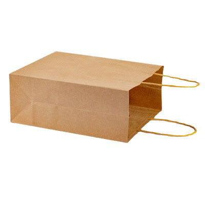 Flexiloop mango logotipo personalizado aceptado bolsas de papel Kraft para compras de regalo boutique