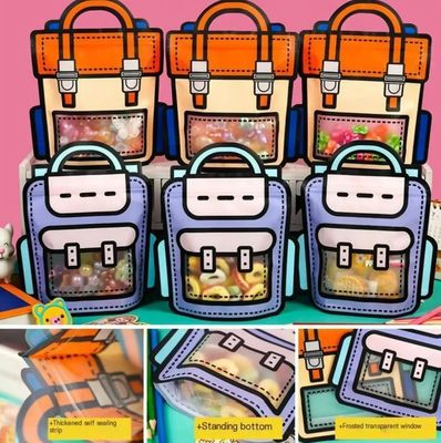 Bolsa de regalo de plástico en forma de cremallera