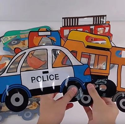 CMYK 4 Color Offest Impreso Bolsa de pie en forma de escuela para el embalaje de dulces regalo para niños