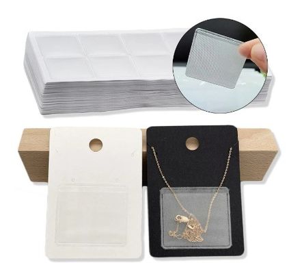 Carnet de visualización de joyas de sello autoadhesivo 2023 Carnet de pendiente de collar personalizado con logotipo