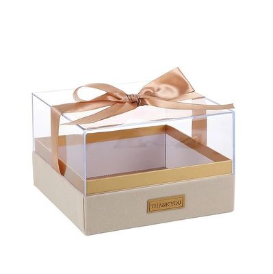 Caja de embalaje de regalo de papel para velas Logotipo personalizado Caja de almacenamiento de acrílico transparente de lujo