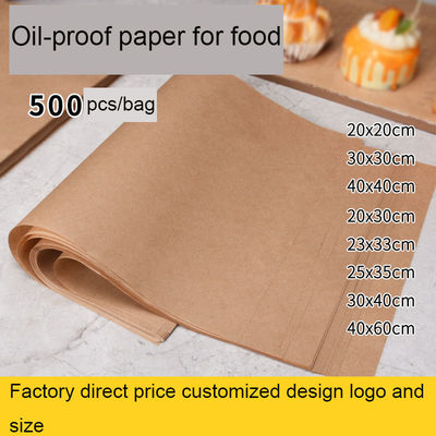 20*30cm/23*33cm Cualquier tamaño personalizado almohadilla de absorción de aceite desechable para papas fritas