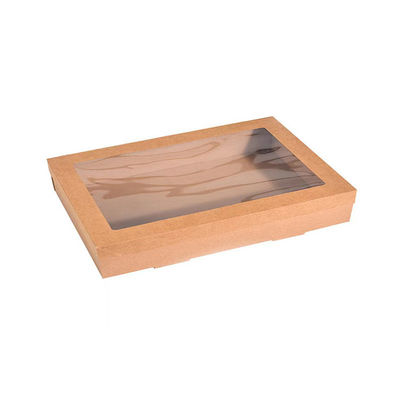 Embalaje de comida rápida personalizado para llevar 25*36*8cm para celulosa química e impresión personalizada