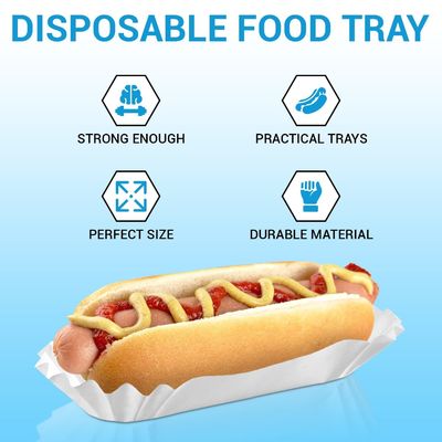 Embalaje desechable para alimentos de 6' Sandwiches blancos, hamburguesas y más en una caja aséptica