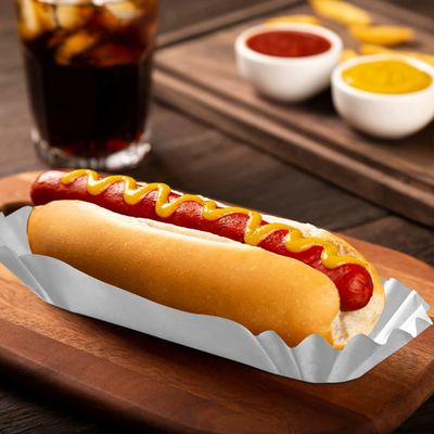 Embalaje desechable para alimentos de 6' Sandwiches blancos, hamburguesas y más en una caja aséptica