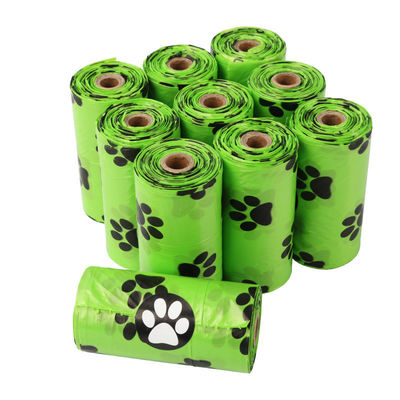 2 rollos para la entrega 15 piezas de materias primas de importación biodegradables PET Perro gato bolsa de basura POP
