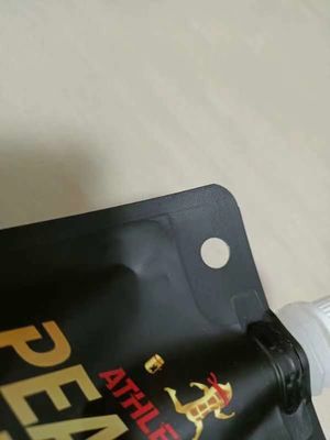 Bolsa de salida de PE con certificación ASTM CPE PET VA para embalajes de bebidas calientes y mantequilla de maní
