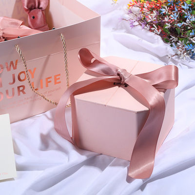Caja de regalo personalizada de lujo de joyería Matt con cierre magnético y cinta negra