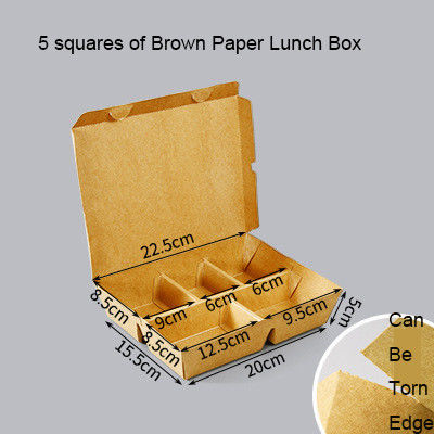 Envases personalizados para bocadillos envases de papel kraft envases de comida rápida desechables 5 S