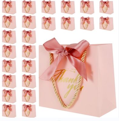Embalaje de ropa Bolsa de compras con mango de cinta y logotipo personalizado