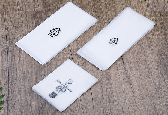 30-200 de espesor Bolsa de plástico CPE de punto blanco personalizado para embalaje y almacenamiento electrónico