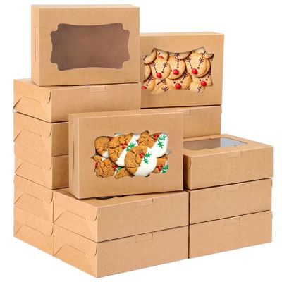 Cajas de galletas Panadería Pastelería Muffins Postre Fiesta Cajas favoritas Cupcakes con ventana