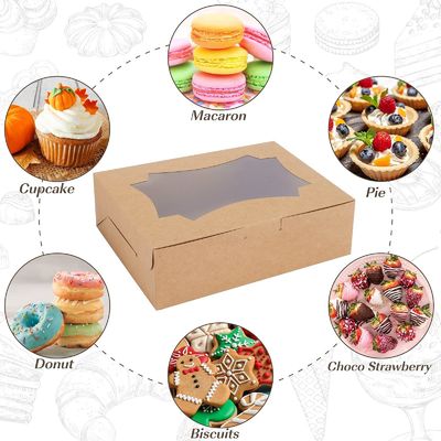 Cajas de galletas Panadería Pastelería Muffins Postre Fiesta Cajas favoritas Cupcakes con ventana