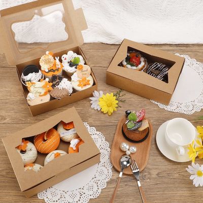 Cajas de galletas Panadería Pastelería Muffins Postre Fiesta Cajas favoritas Cupcakes con ventana