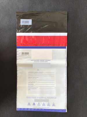 Bolsa de plástico de mensajería de seguridad de efectivo certificada ISO9001 para bolsas de depósito bancarias con válvula
