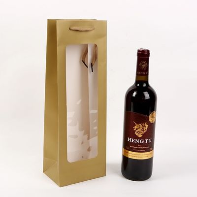 Papel de lujo personalizado de primera marca de embalaje bolsas de botellas de vino para regalos de alcohol de whisky