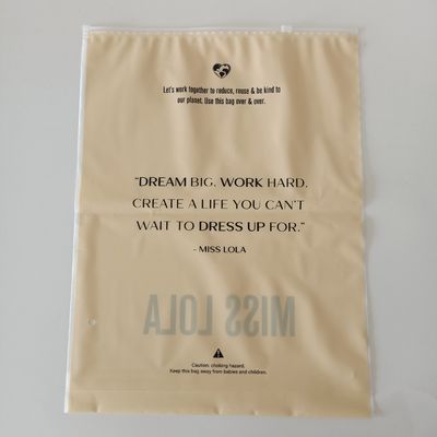 Impresión en grabado Bolsa de plástico con cremallera para embalaje de prendas de vestir Logotipo personalizado e impermeable