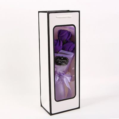 Color personalizado 2 capas de embalaje de papel Kraft botella de vino whisky bolsas de regalo para la moda