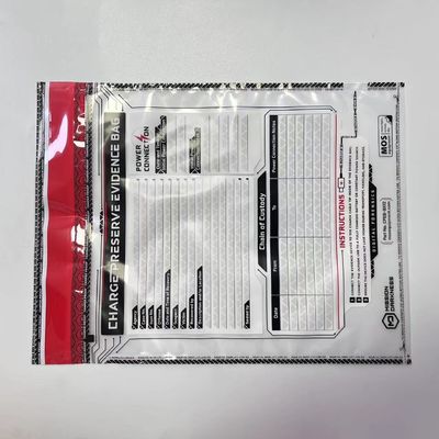 Bolso de dinero de prueba de color personalizado para la seguridad de falsificación prueba de bolsa de banco y colectio
