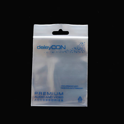 Material LDPE Joyería personalizada Bolsa pequeña reutilizable con cerradura con certificación SGS65