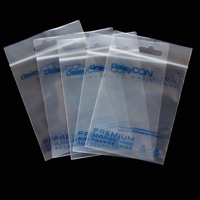 Material LDPE Joyería personalizada Bolsa pequeña reutilizable con cerradura con certificación SGS65