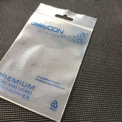 Material LDPE Joyería personalizada Bolsa pequeña reutilizable con cerradura con certificación SGS65