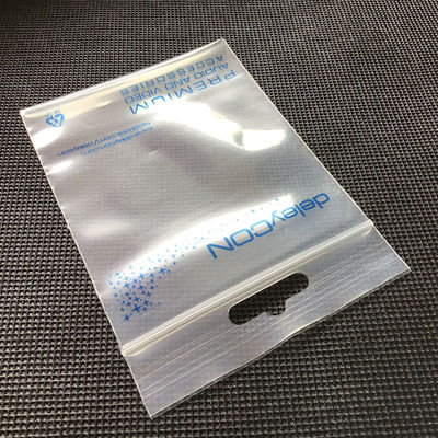 Material LDPE Joyería personalizada Bolsa pequeña reutilizable con cerradura con certificación SGS65