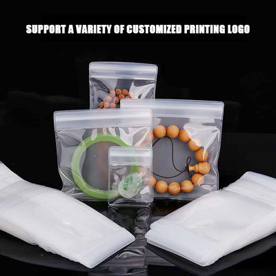 Bolsa de cerradura de plástico biodegradable con logotipo personalizado para embalaje y envío de joyas