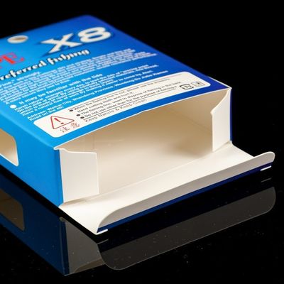Caja de engranajes de pesca Laser de papel de cartón de plata Attrezzi Da Pesca Caja de embalaje para alimentos del mar