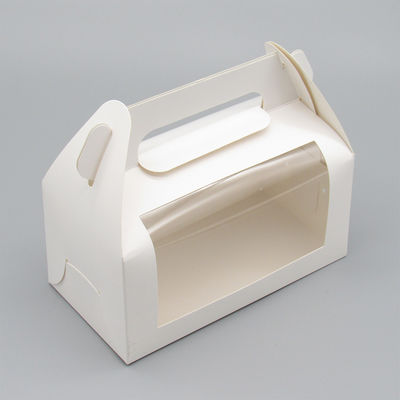 Caja de pastel plegable de papel Kcraft personalizada con caja de regalo de ventana y certificada ISO9001