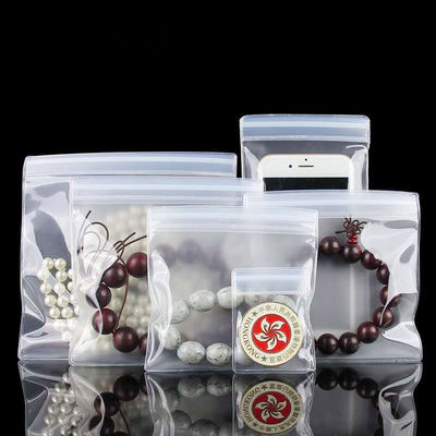 Bolsas de cremallera de plástico LDPE personalizadas para envases de joyería biodegradables y auto-sellables