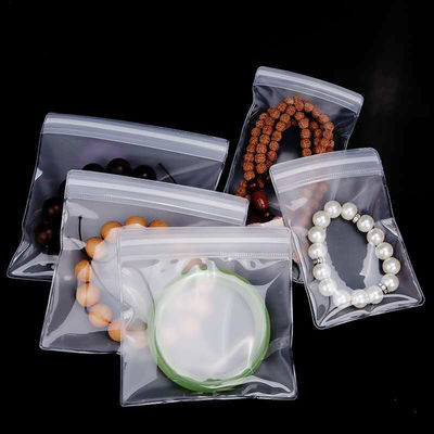 Bolsas de cremallera de plástico LDPE personalizadas para envases de joyería biodegradables y auto-sellables