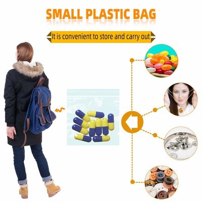Bolsa transparente de plástico con cremallera con logotipo personalizado e impresión de embalaje 1-12 colores