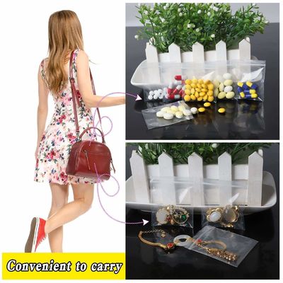Bolsa transparente de plástico con cremallera con logotipo personalizado e impresión de embalaje 1-12 colores