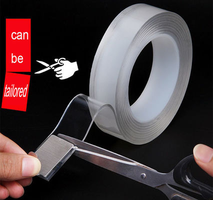 Banda adhesiva de doble cara para superficies transparentes