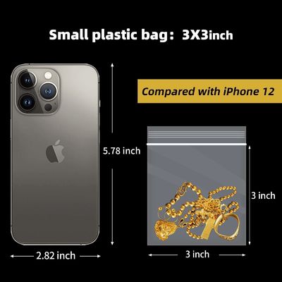 Bolsa transparente de plástico con cremallera con logotipo personalizado e impresión de embalaje 1-12 colores